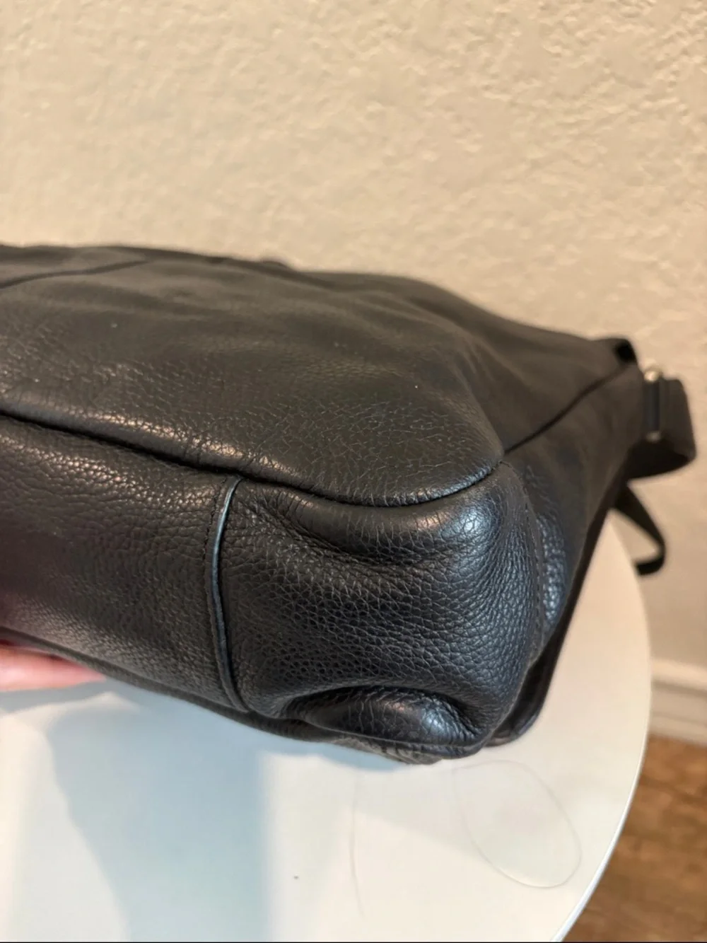 Coach Black Leather Laptop/ Messenger Bag - Picture 9 of 15